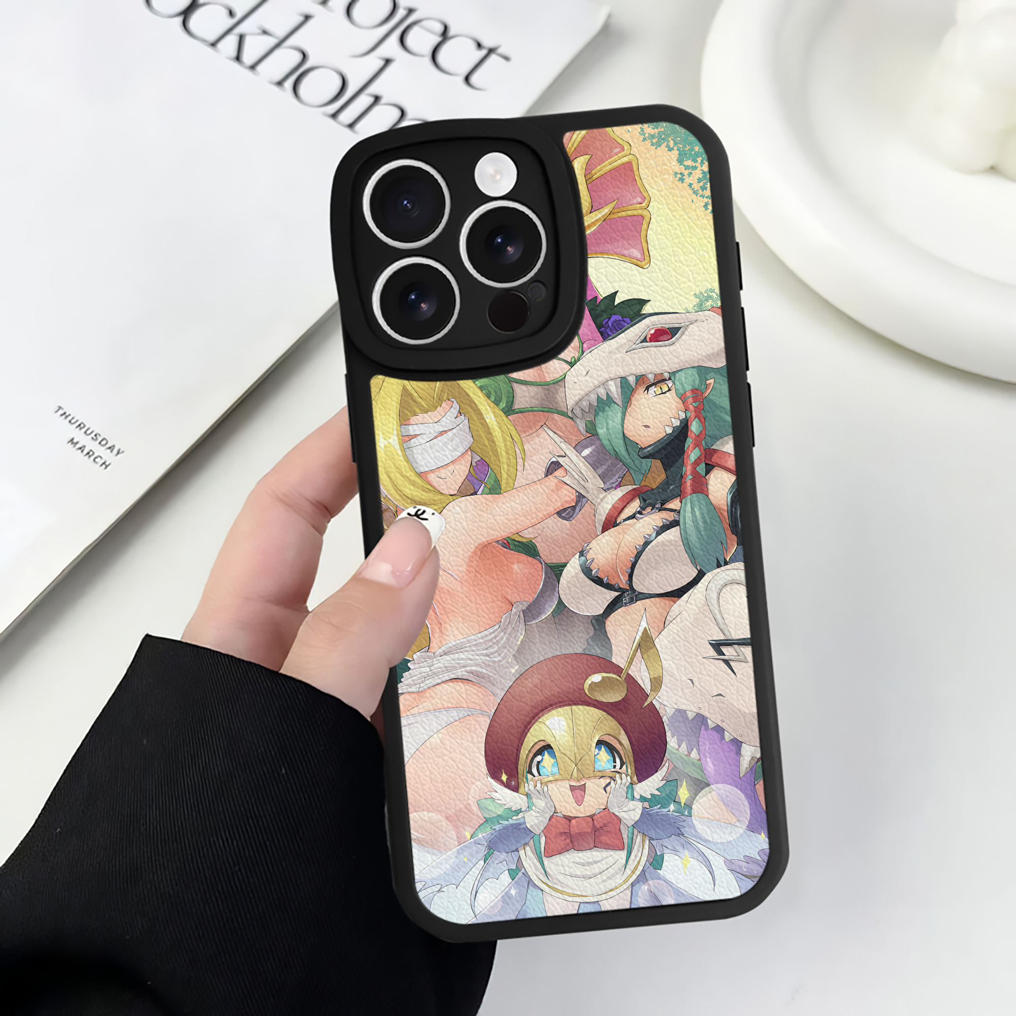 （画像用） Digimon デジタルモンスター/デジモン 【iPhone 16シリーズ対応】シリコンスマホケース（レザー調） 材質：シリコン